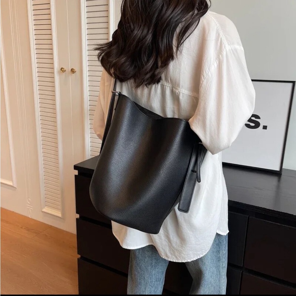 Leftside Retro Small Solid Color Leather Shoulder… - image 8